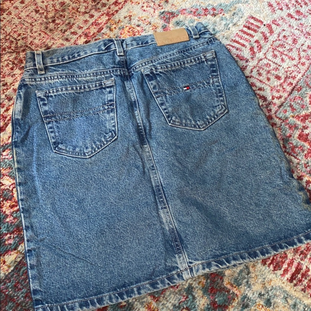 Vintage Tommy Hilfiger High-waisted Jean Skirt - Picture 5 of 5